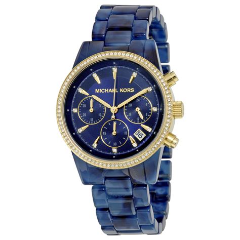 michael kors women's watch blue dial|Michael Kors limited edition.